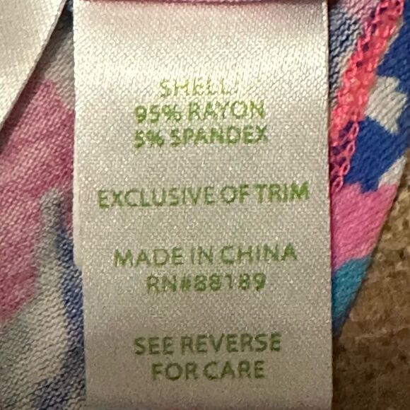 Lilly Pulitzer Lilias Tunic Top - Tiki Pink Shake It Up - Picture 6 of 6